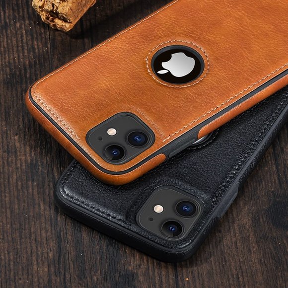 Solid Color PU Leather Phone Case For iPhone 13, 13Pro, 13ProMax - Picture 1 of 9